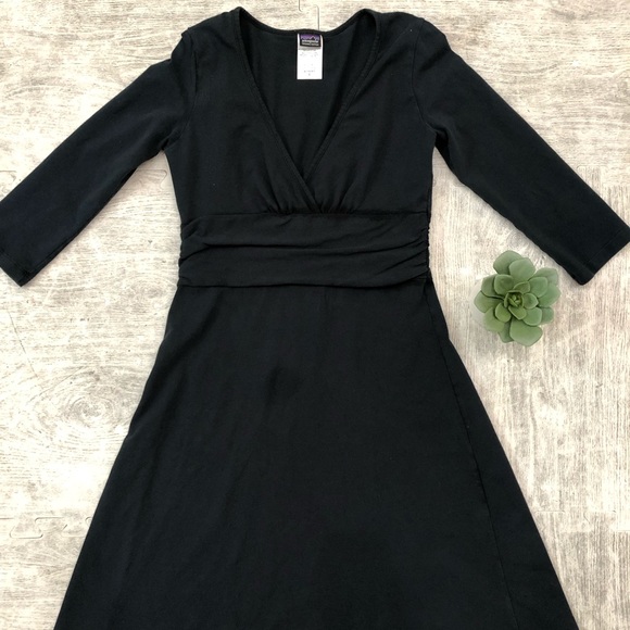 organic cotton black dress